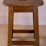 Old Burmese teak workshop stool