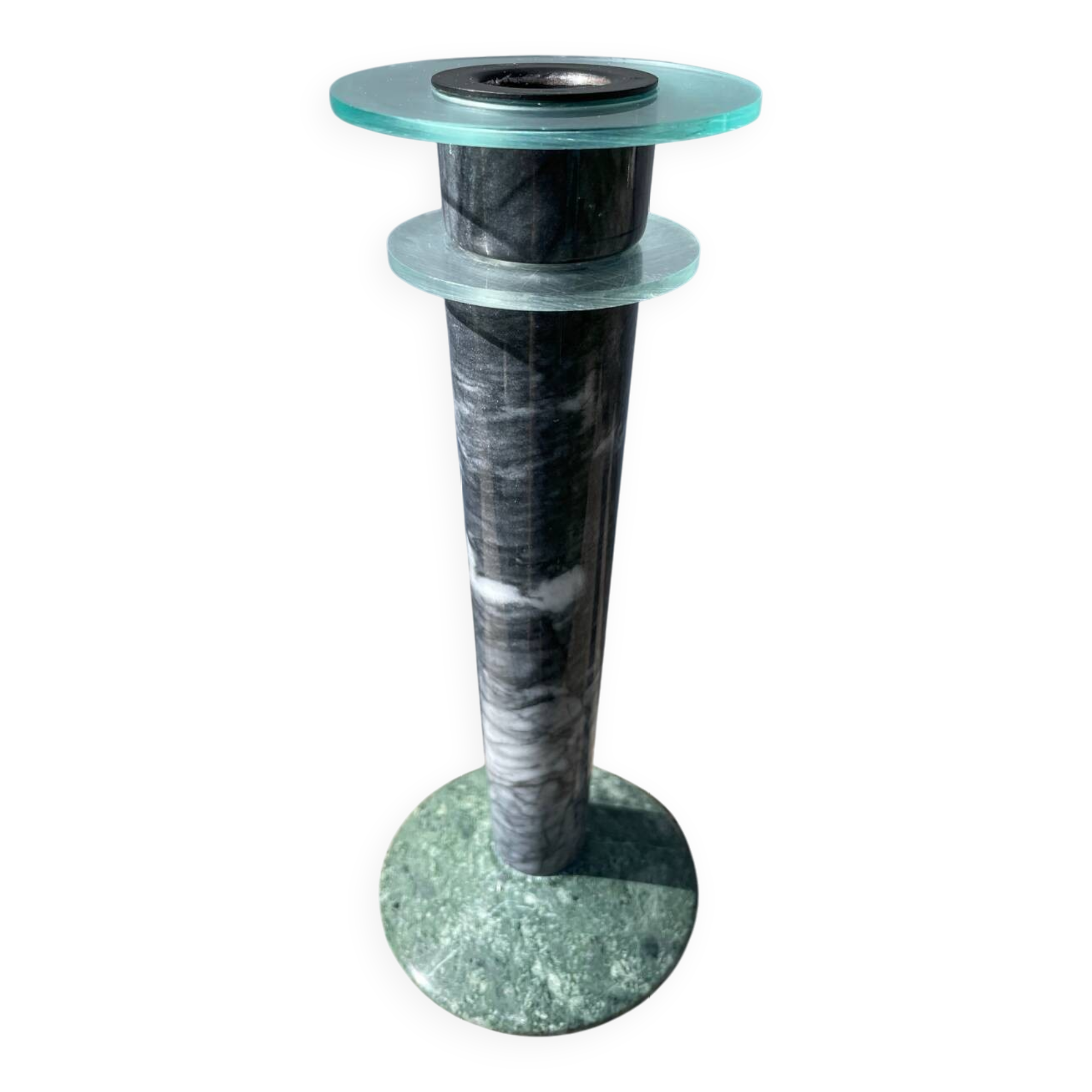 Postmodernist Milano marble candle holder