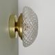 vintage glass globe wall light or ceiling light with diamond point design