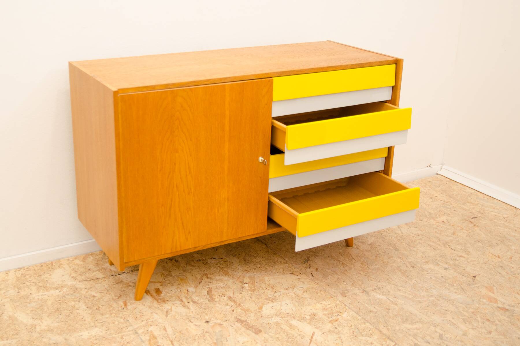 Mid century chest of drawers U-458 by Jiri Jiroutek, Czechoslovakia, 1960´s