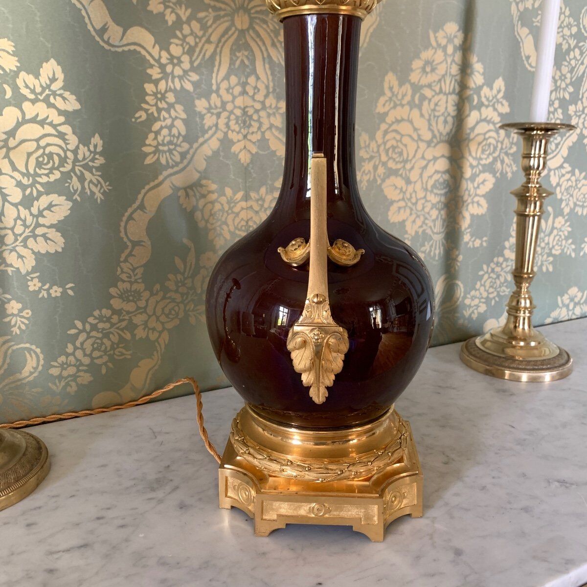 Lamp Sèvres blood of ox of "Charles Ficquenet"