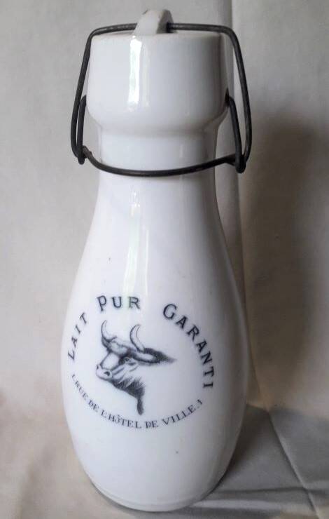 Advertising milk bottle