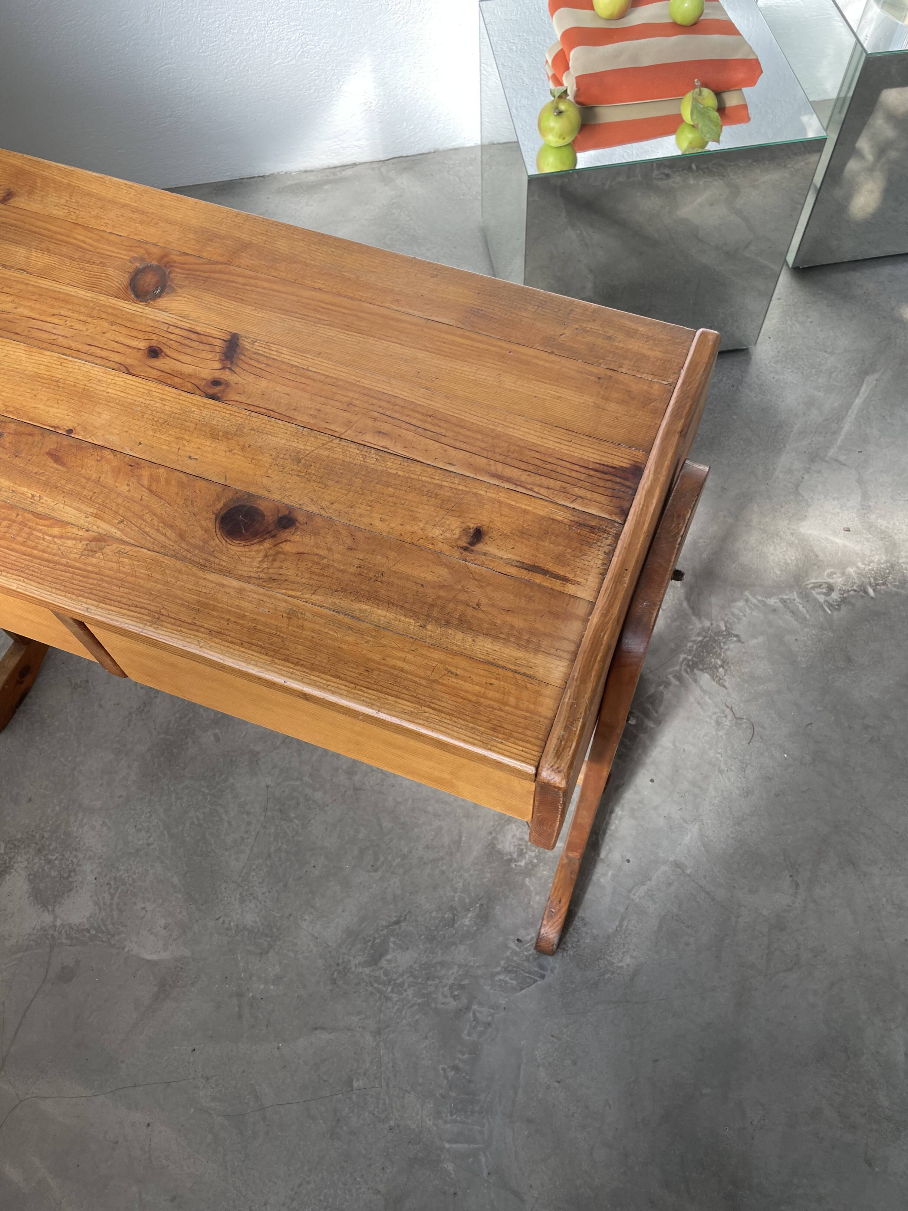 Children's pine desk from the 80s