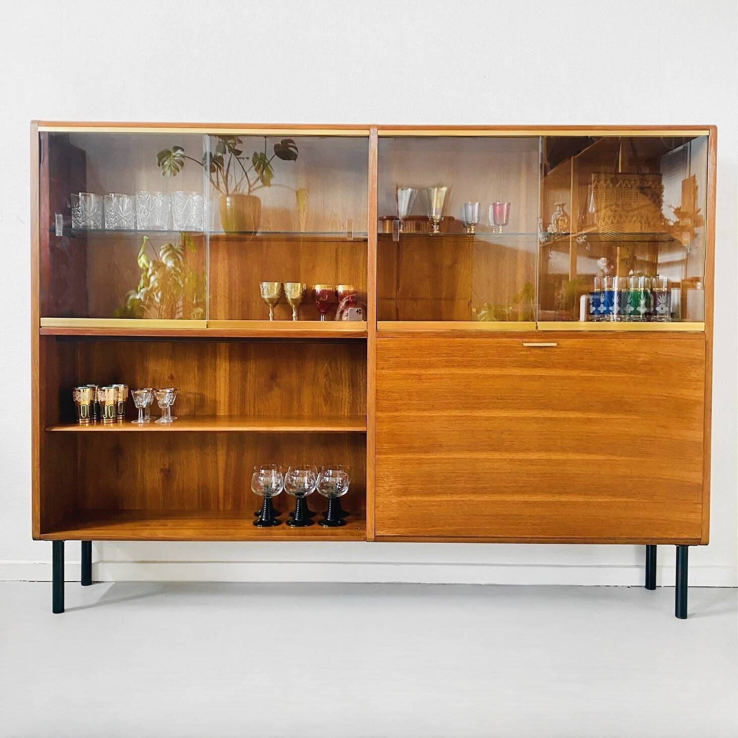 Midcentury A.A. Patijn Sideboard Display Cabinet 1950's
