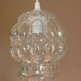 Bubbled glass bell lamp vintage 60s-70s