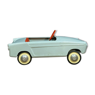 Simca pedal car in sheet metal painted around 1960 for decoration or collector