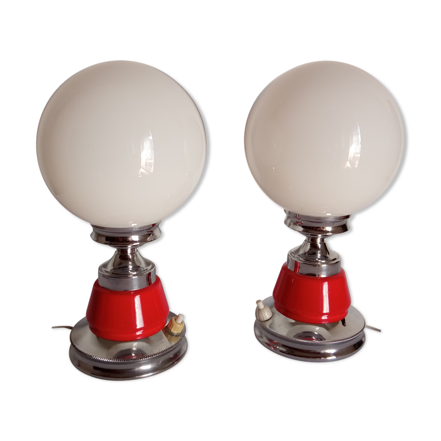 Pair of bedside lamps