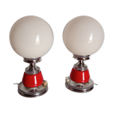 Pair of bedside lamps