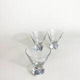 Trio of Minimalist Glasses with Rounded Base