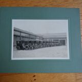 Old photograph 1900 automobiles of the State Railways
