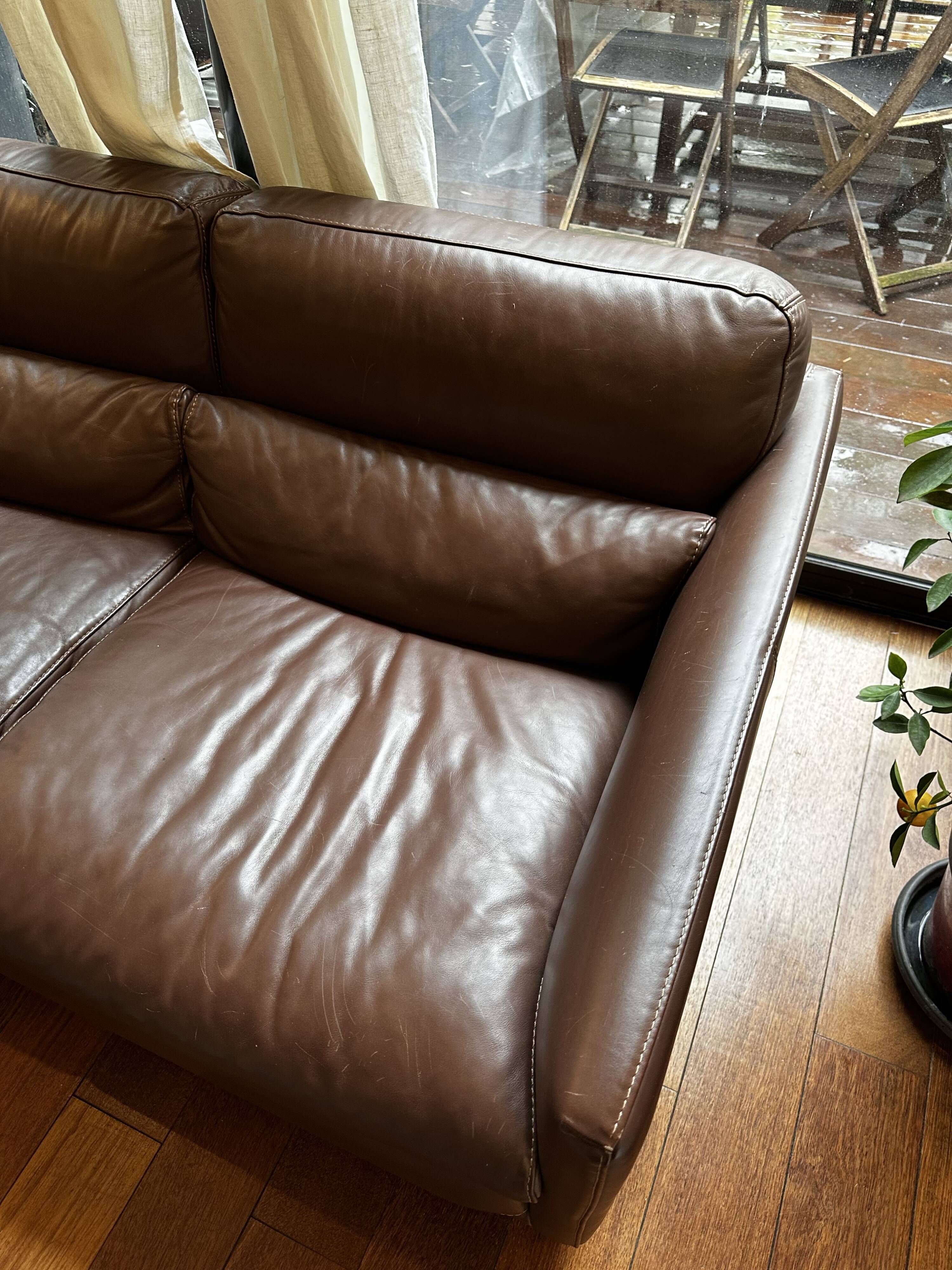 Roche Bobois leather sofa