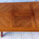 Large vintage table in solid walnut