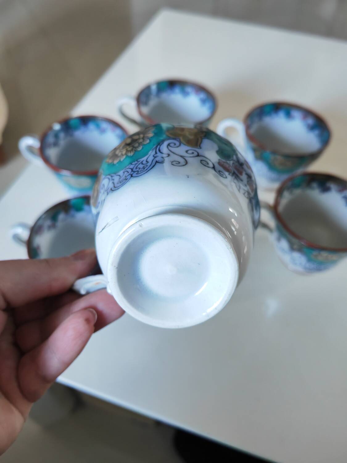 6 Canton Boch Frères cups