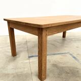Large contemporary solid oak farmhouse table