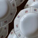 Lot de 6 assiettes creuses porcelaine Opaque SA