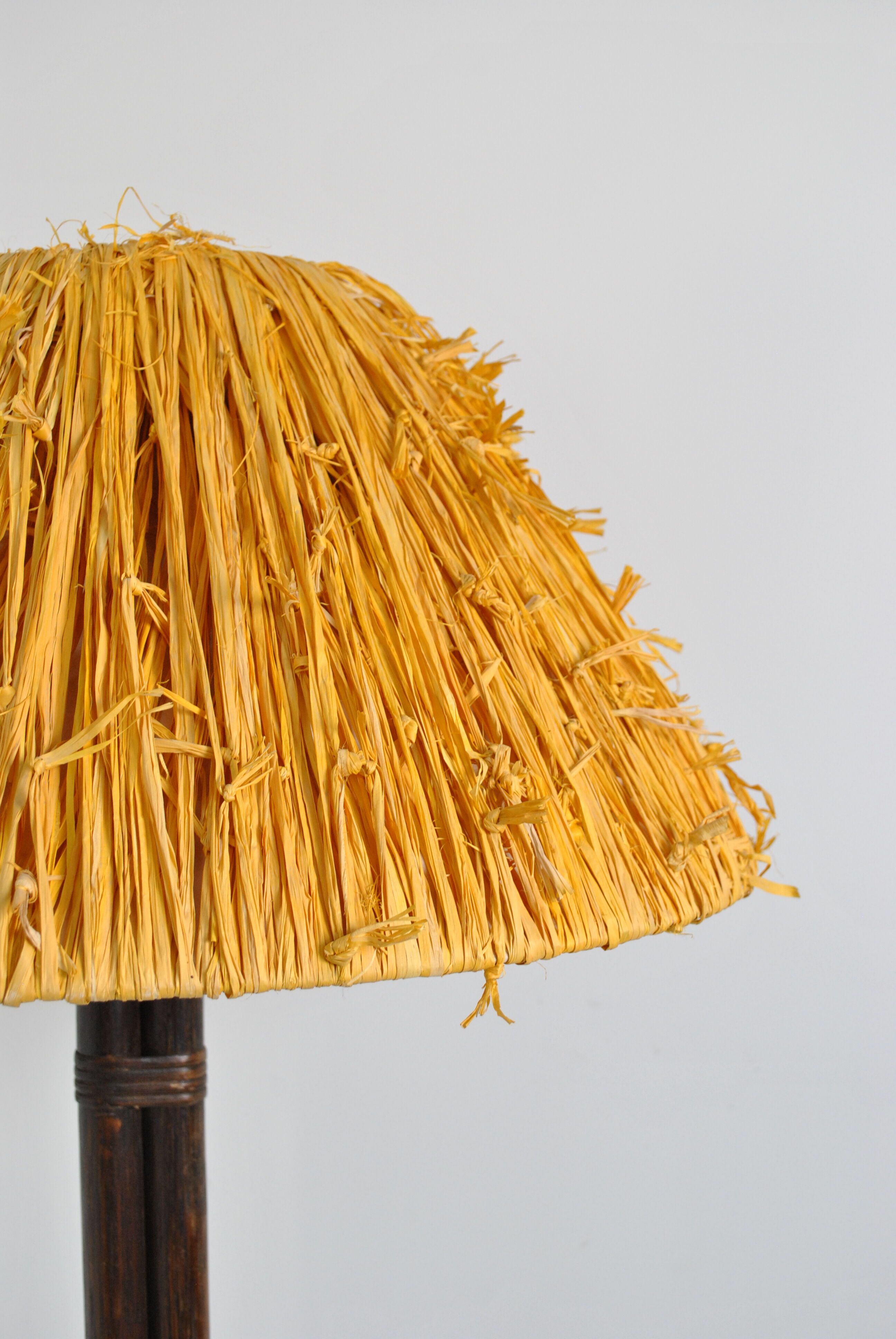 Rattan floor lamp 1970