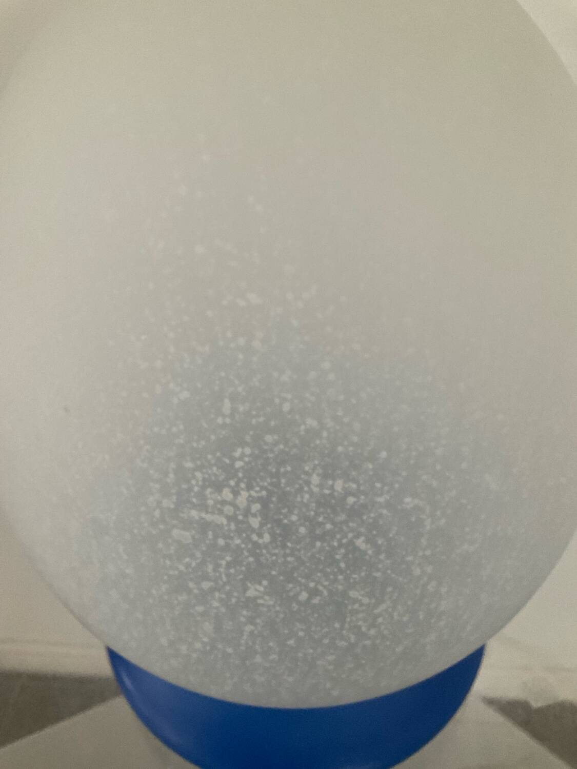 80s glass paste egg lamp