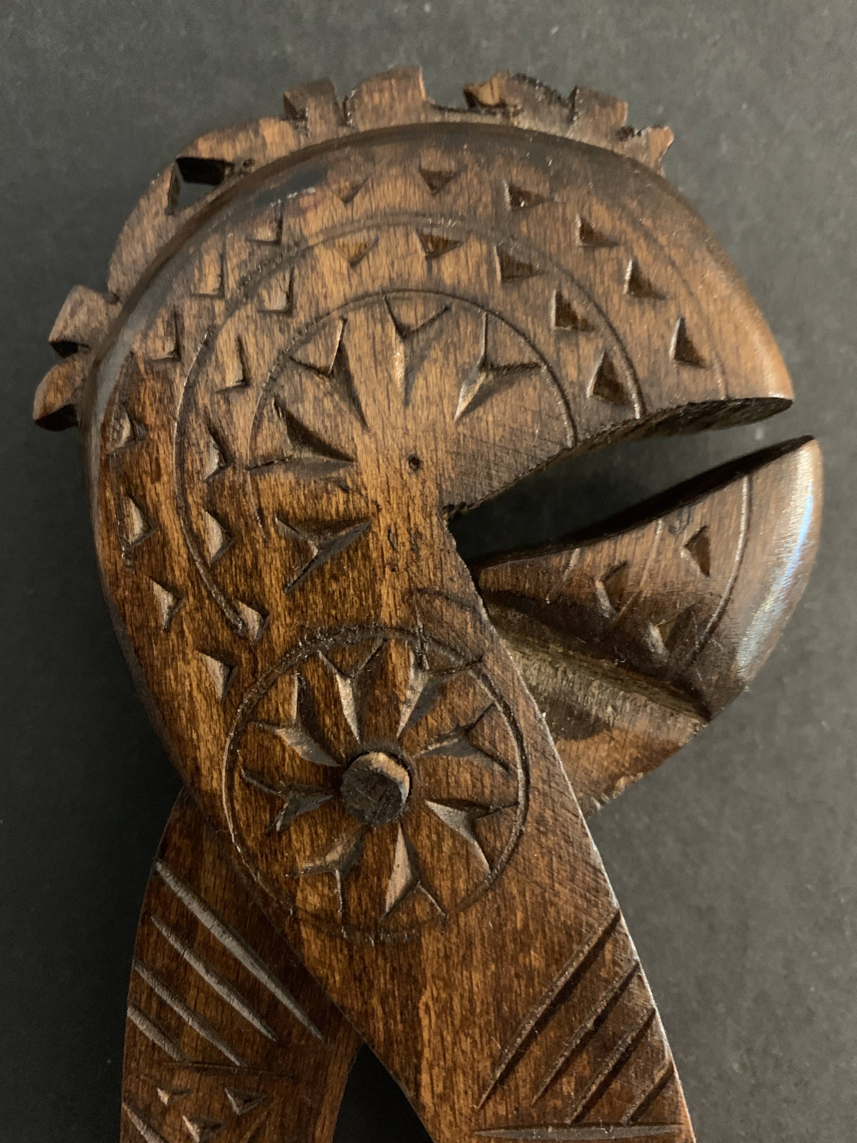 Nutcrackers folk art carved wood