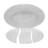 Plat et ramequins cristal