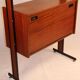Wooden and metal modular vintage bookcase, 1960s