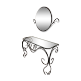 Console ancienne et son miroir