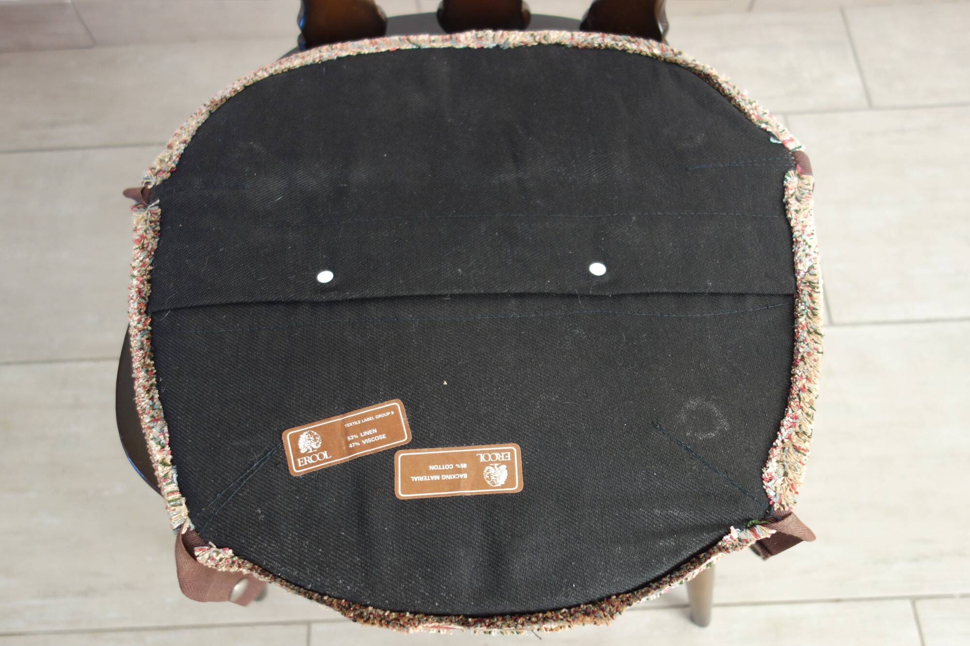 Ercol chair with removable cover from the 70s