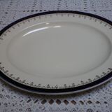 Plat ovale bleu roi Alfred Meakin