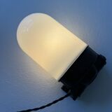 Ancienne applique vintage « bloc » en opaline