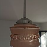 Vintage glass globe pendant lamp