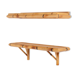 Paire d'étagères murales