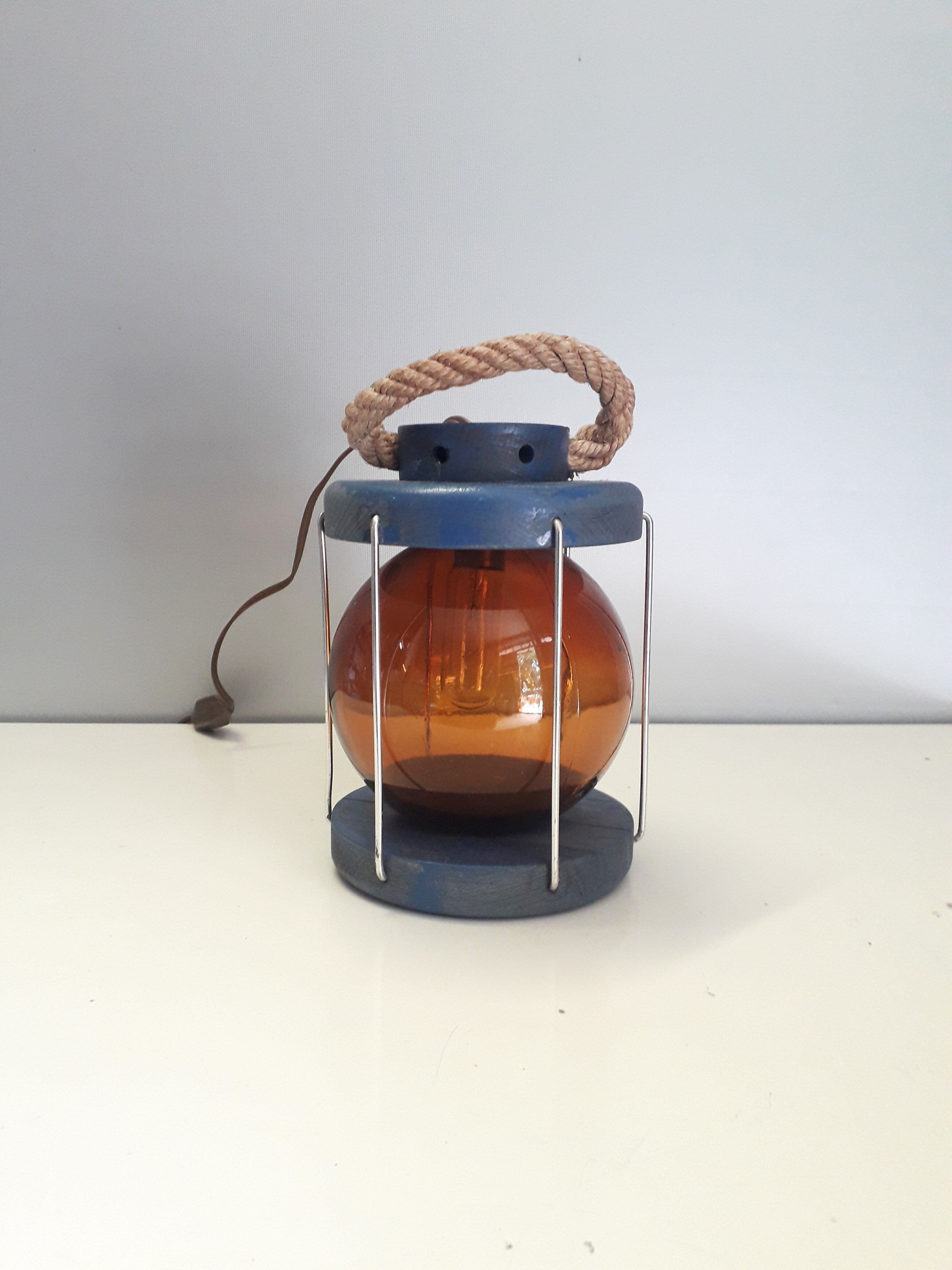 Old marine lamp fishing float boat 1960-70