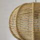 Vintage Rope Pendant Lamp / Handmade Rustic Chandelier/ Hanging Light 1970