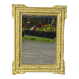 Antique wooden mirror with gilded stucco 65x83cm