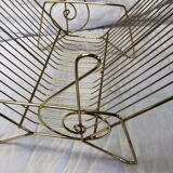 Vintage brass vinyl door