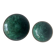 Bowls in natural malachite with brass edges - 1970s