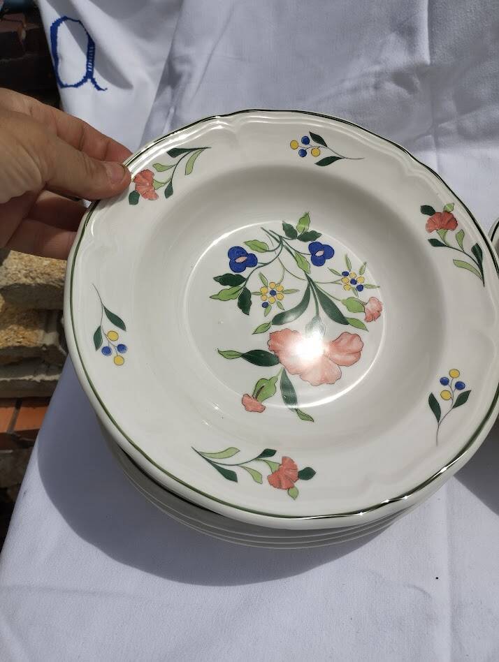 Vintage table service Ceramica Quadrifoglio