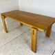 Scandinavian modernist brutalist pine rectangular dining table, 1960s