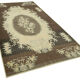 1950s hand-knotted antique turkish beige rug 148 cm x 270 cm