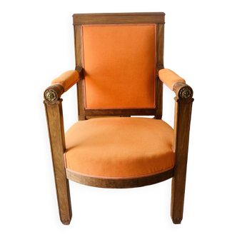 Orange armchair