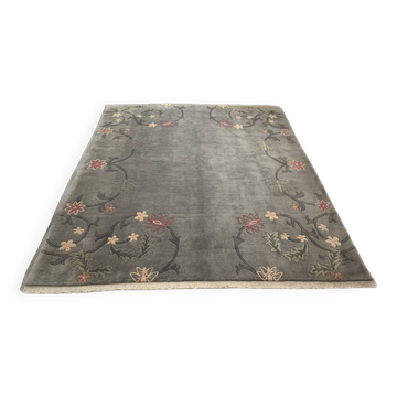 Tapis népalais floral 245x245 cm