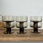 6 coupes pieds fumés « Mobil »