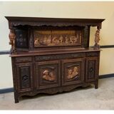 Antique monumental sideboard, credenza
