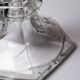 Twisted antique glass candlestick, circa 1930-1950