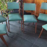 Chairs in the style of Maurice Pré / 1 lot of 6 chairs