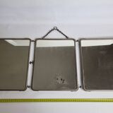 Triptych barber mirror to pose or hang 1900