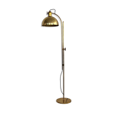 Florian schulz mid-century adjustable floor lamp in full brass, 1970