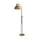 Florian schulz mid-century adjustable floor lamp in full brass, 1970