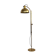 Florian schulz mid-century adjustable floor lamp in full brass, 1970