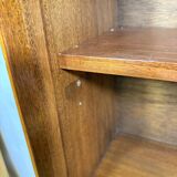 Bibliothèque vintage rétro en teck style milieu du siècle par Herbert E. Gibbs 1960 Slim •