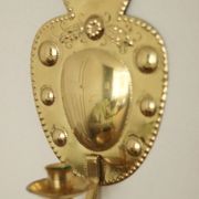 Pair of Swedish brass wall lights from the mid-century by S. Fong.